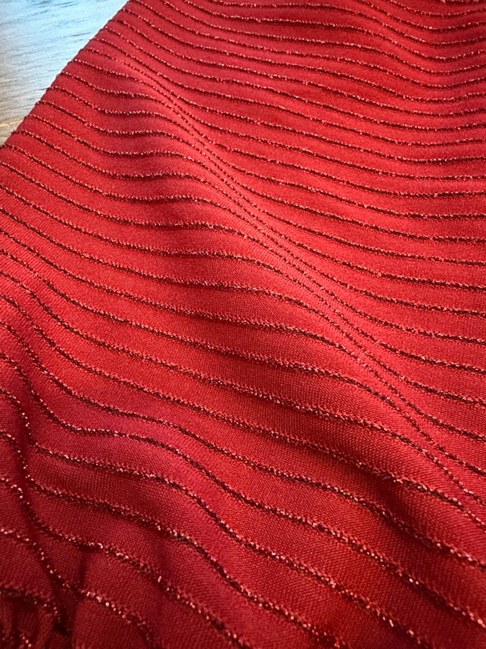 Ava + Yelly Girls' Maroon Long-Sleeve Ruffle Hem Dress Size 12 - C11-206 - Picture 4 of 9